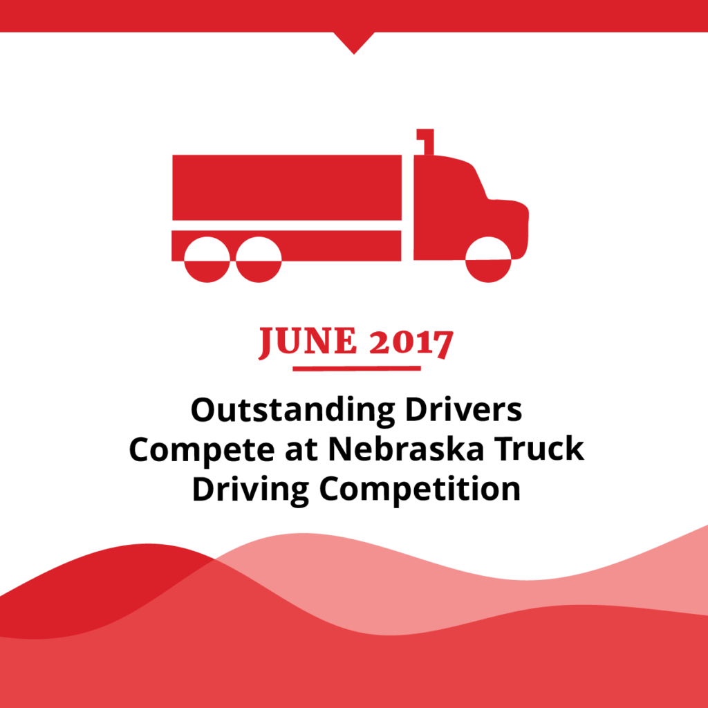 June 2017 Timeline Item: Outstanding Drivers compete at Neb. Truck Driving Competition