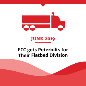 FCC Gets peterbilts for their flatbed devision