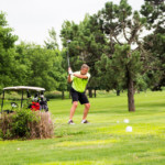 2018 FCC Annual Golf Tournament golfer teeing off with drive in backswing
