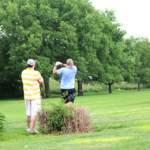 2018 FCC Annual Golf Tournament golfer tees off