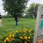 2018 FCC Annual Golf Tournament golfers on hole 2