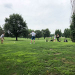 2018 FCC Annual Golf Tournament golfers teeing off